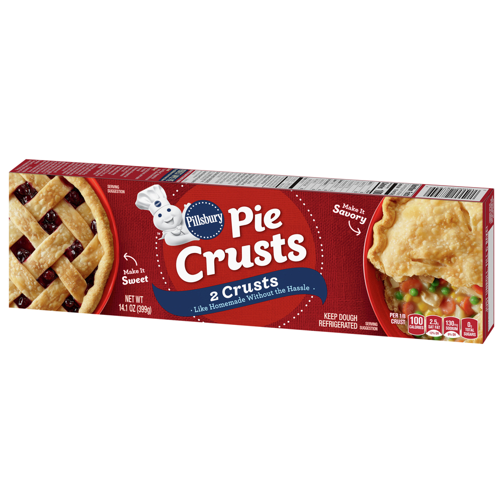 Pillsbury Pie CrustsFrontRightElevated