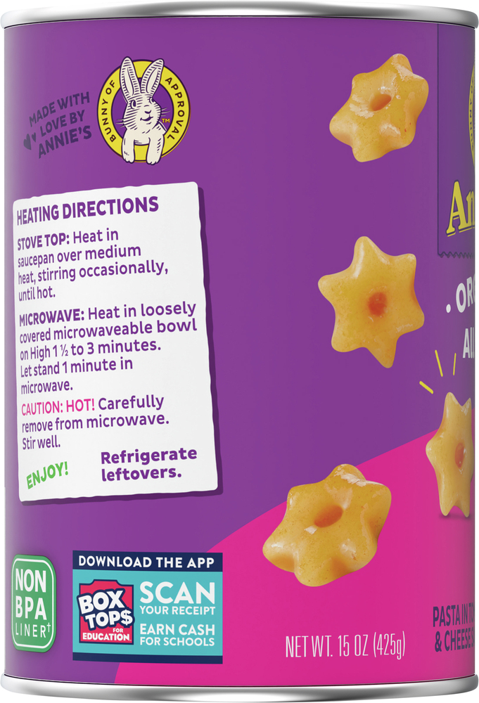 Annie's All Stars Organic All Stars Pasta in Tomato & Cheese Sauce
