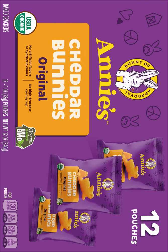 Annie's Cheddar Bunnies Original Baked Crackers