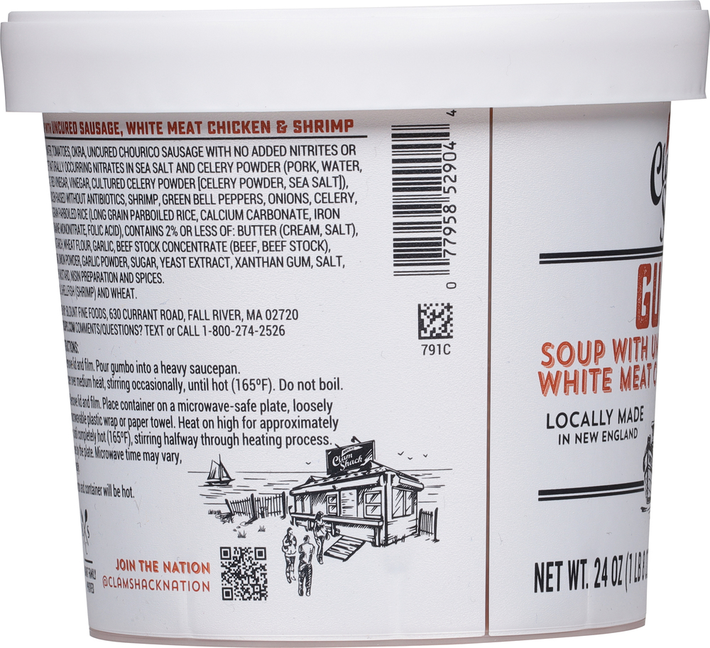 Blount Clam Shack Blount Clam Shack Gumbo With Uncured Sausage, White