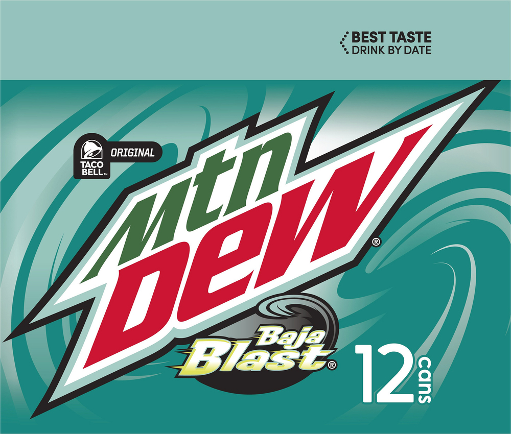 Mountain Dew Soda, Baja BlastPlanogramRight
