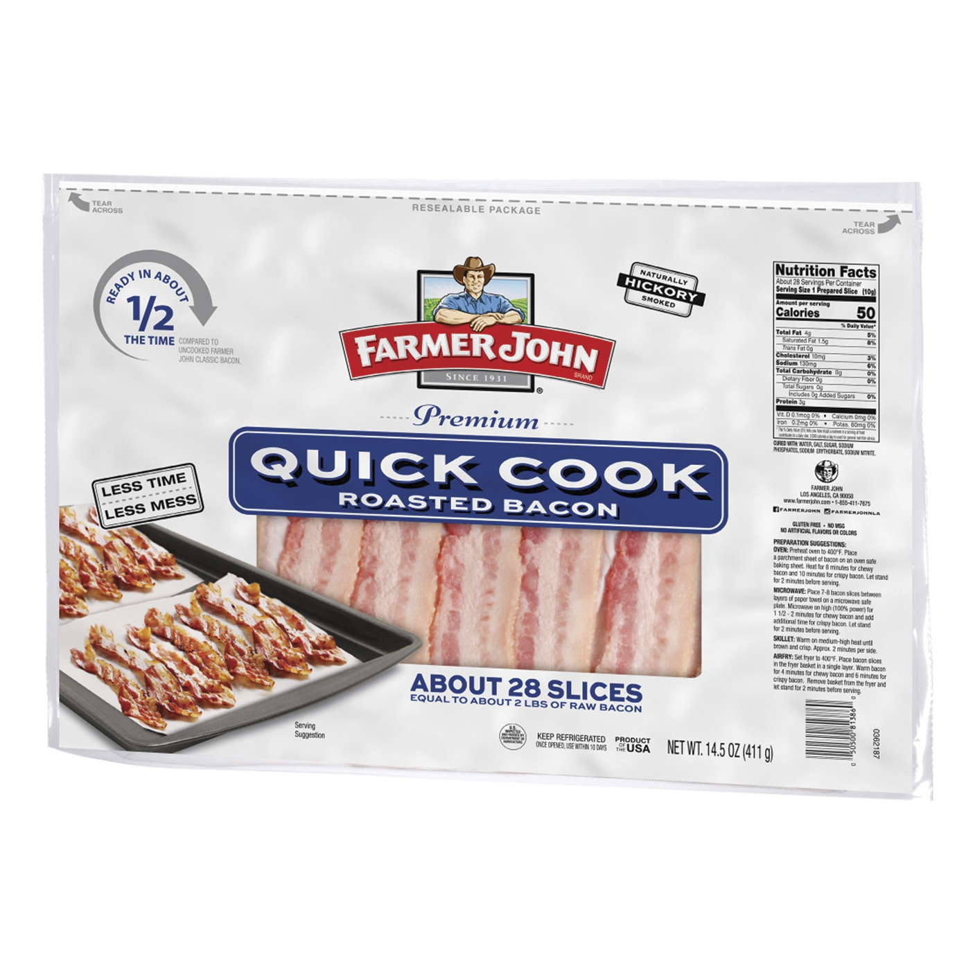 Farmer John Roasted BaconMain