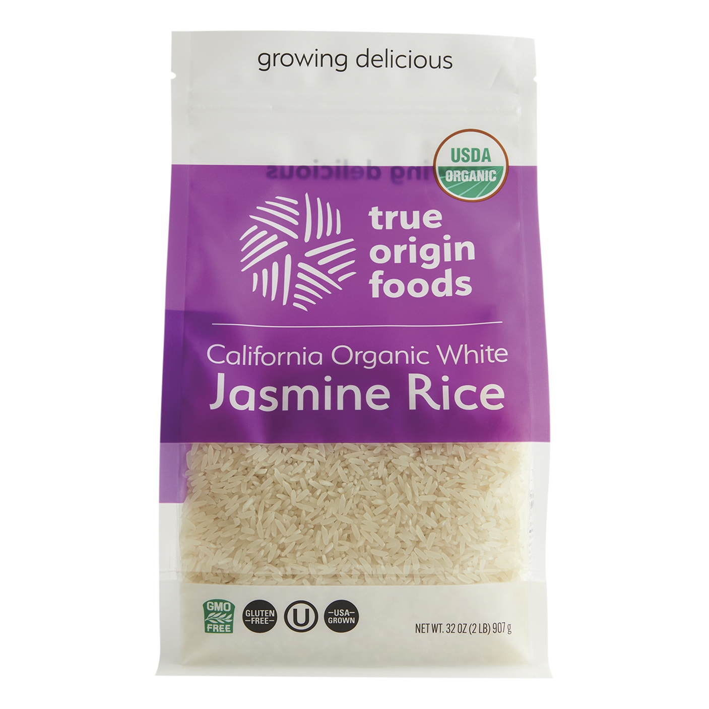 Single Origin Rice TRUE ORIGIN FOODS ORGANIC WHITE JASMINE RICE-Main