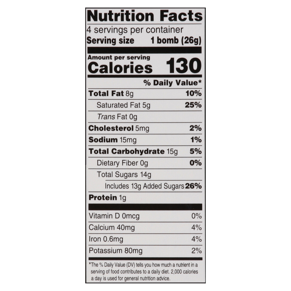 Nob Hill Trading Co. Hot Cocoa Bombs With Mini MarshmallowsNutritionFacts