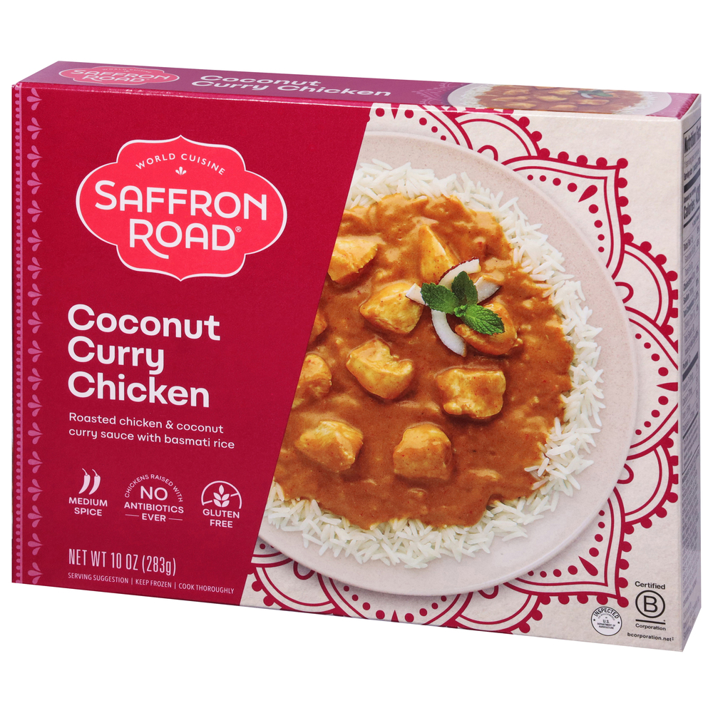 Saffron Road Coconut Curry Chicken, Medium SpiceFrontRightElevated