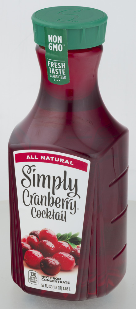 Simply cranberry on sale juice