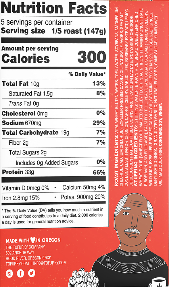 Tofurky Roast & Wild Rice Stuffing, PlantBasedPlanogramRight