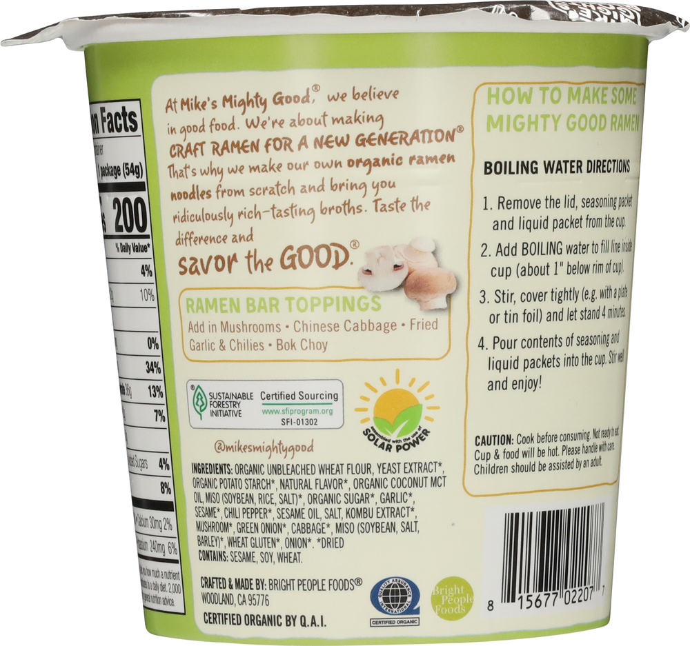 Mike's Mighty Good Ramen Soup, Vegetarian Vegetable