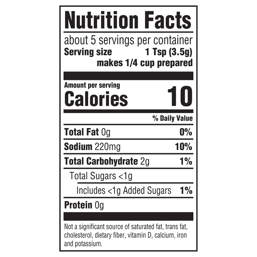 Knorr Gravy Mix, Au Jus FlavoredNutritionFacts