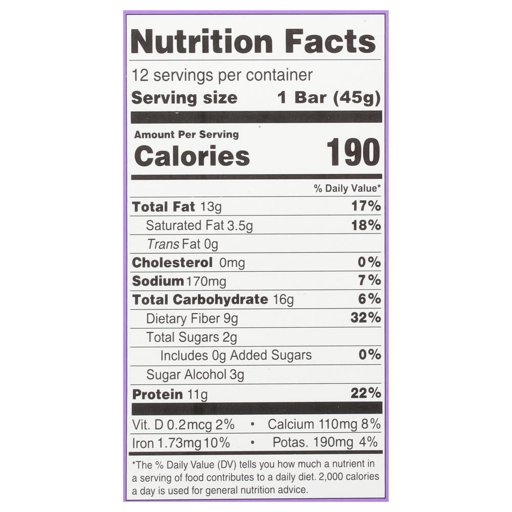 CanDo Krisp Protein Bar, PlantBased, Almond Butter Blackberry Jelly