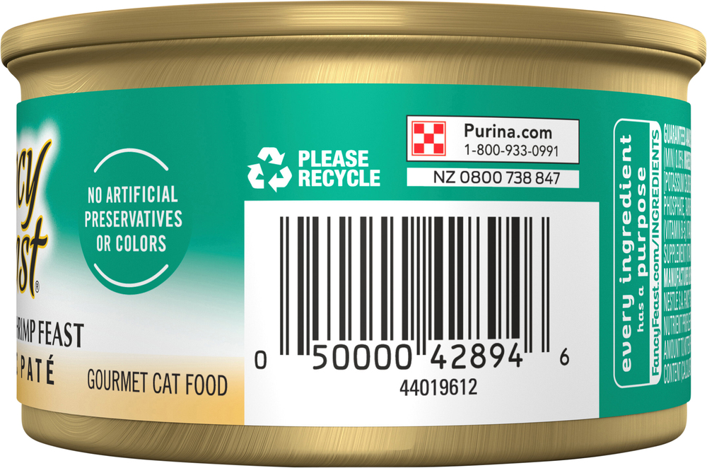 Fancy Feast Cat Food Gourmet Cod Sole Shrimp Feast Classic Pate
