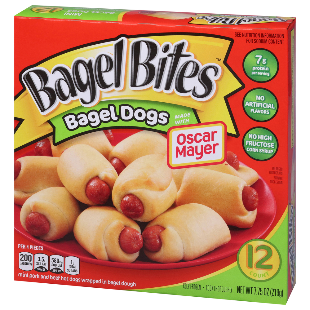Bagel Bites Bagel Dogs, MiniFrontRightElevated