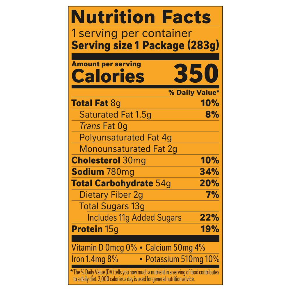 Lean Cuisine Protein Kick Orange ChickenNutritionFacts