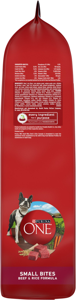 purina one small breed dog food