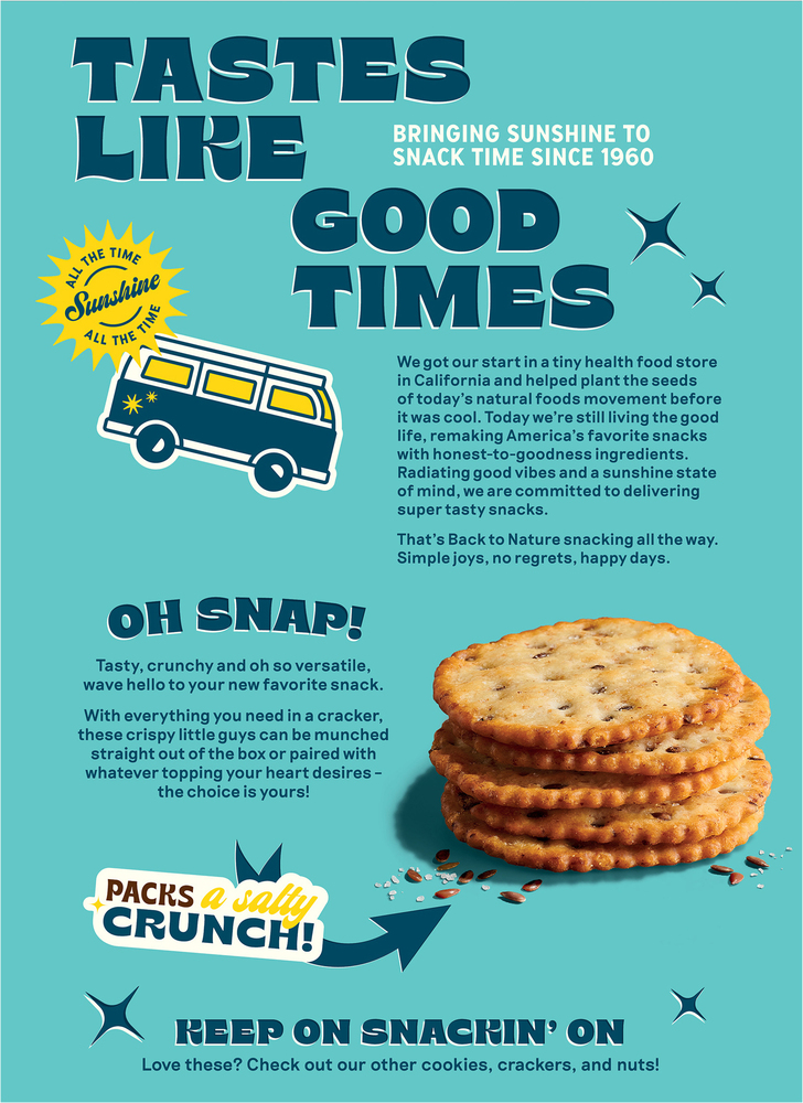 Back to Nature Stoneground Wheat Crackers