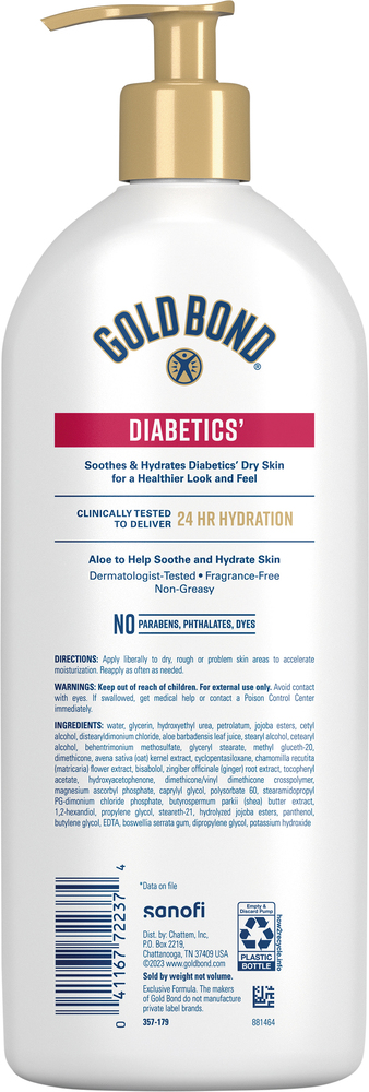 Gold Bond Body Lotion, Aloe, Diabetics', Value Size