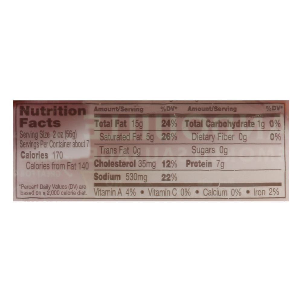 Johnsonville Sausage, Andouille, SmokedNutritionFacts