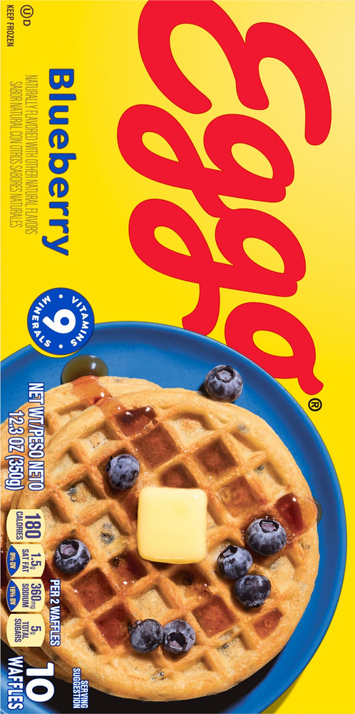 Eggo Waffles, BlueberryPlanogramBack