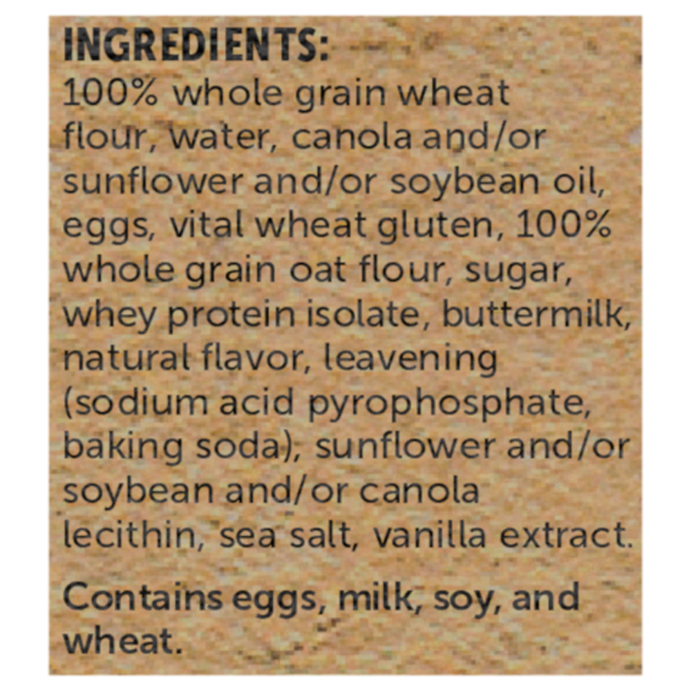 Kodiak Power Waffles, Buttermilk & Vanilla, ProteinPackedIngredients