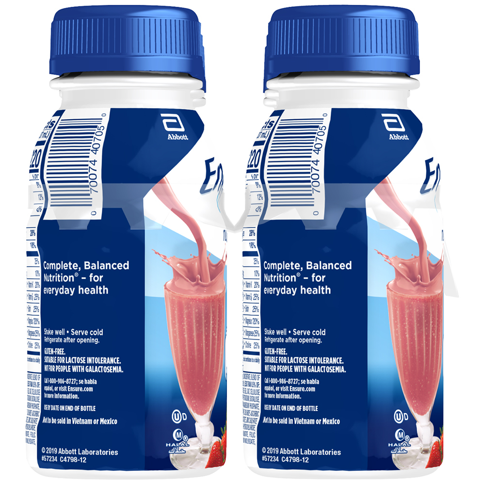 Ensure Nutrition Shake Strawberry Original Planogram Left Ensure Nutrition Shake Strawberry Original Planogram Left