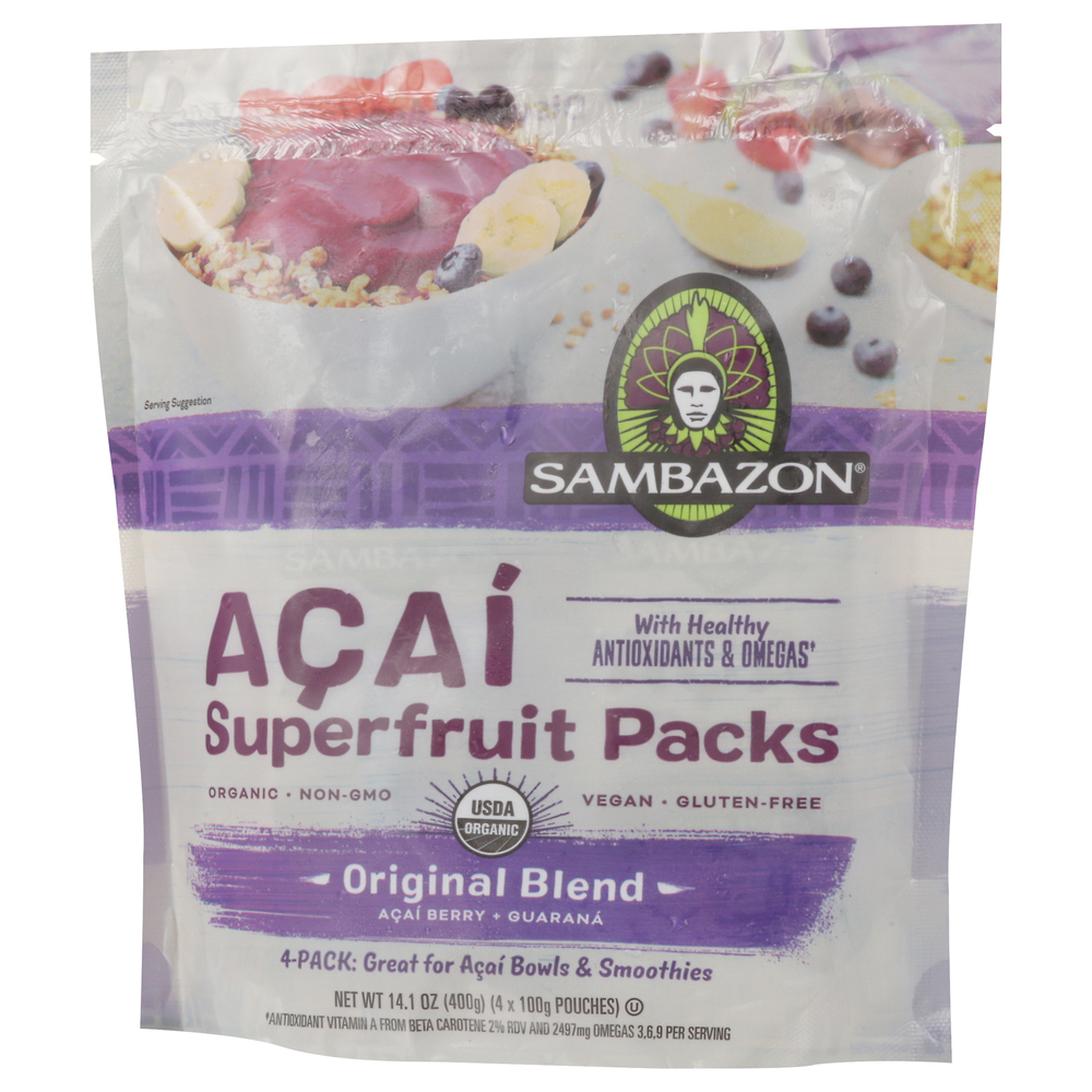 Sambazon Superfruit Packs, Original Blend, Acai