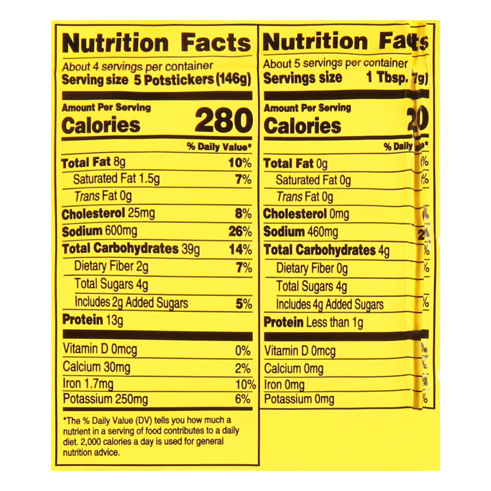 Ling Ling Pork & Vegetable Potstickers Frozen Asian Appetizers