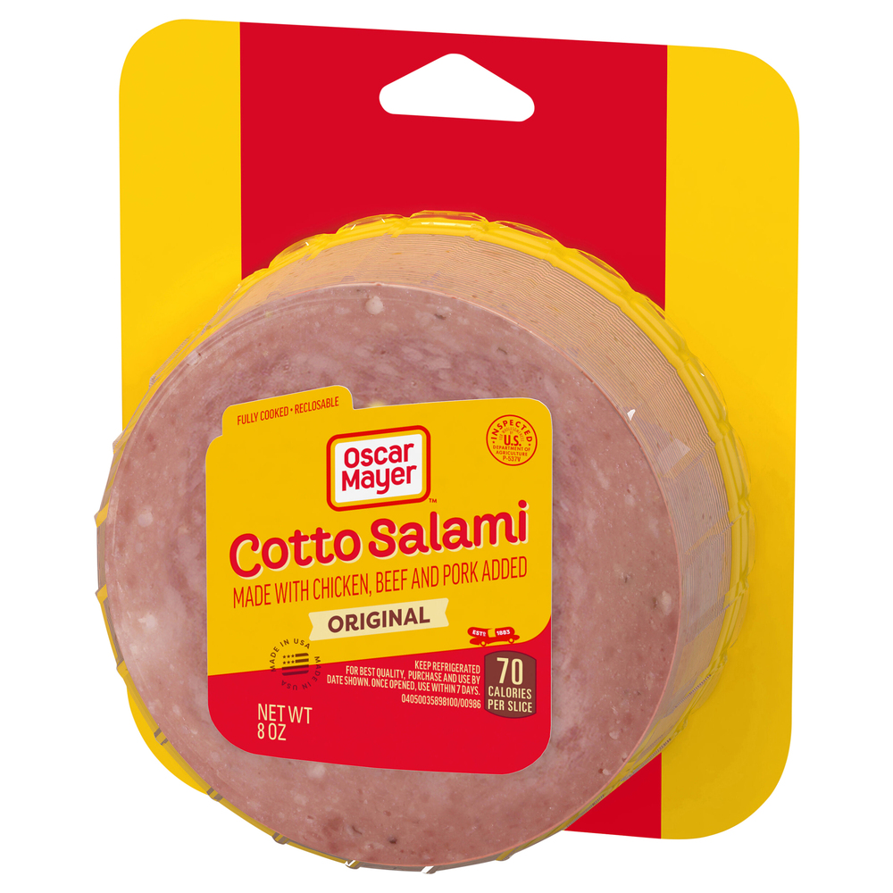 Oscar Mayer Cotto Salami, OriginalFrontRightElevated