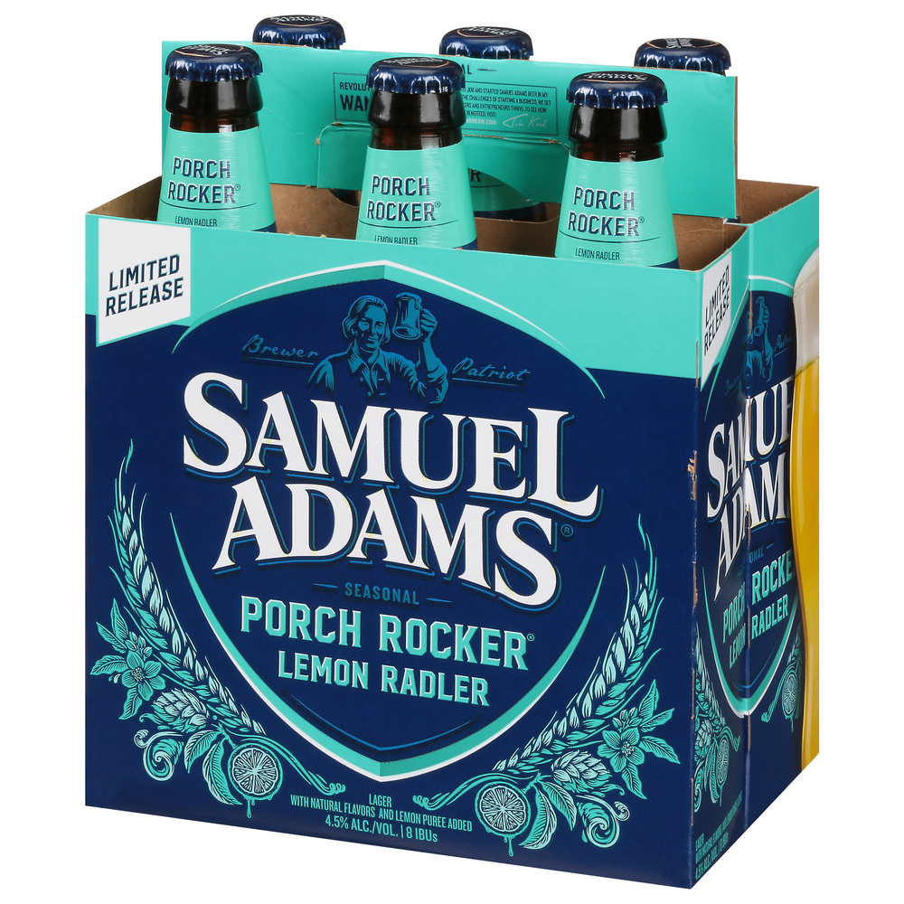 Samuel Adams Porch Rocker Beer, Lemon Radler