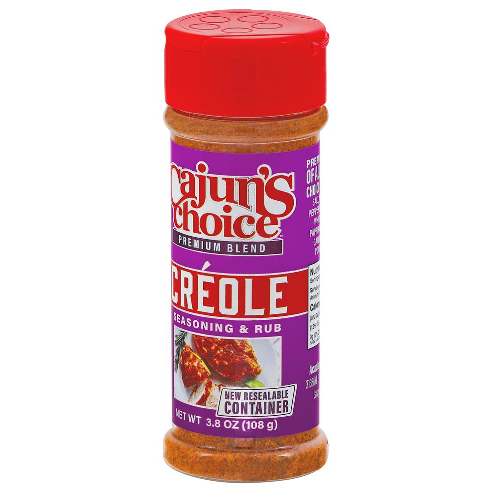 Cajun's Choice Seasoning & Rub, CreoleFrontRightElevated