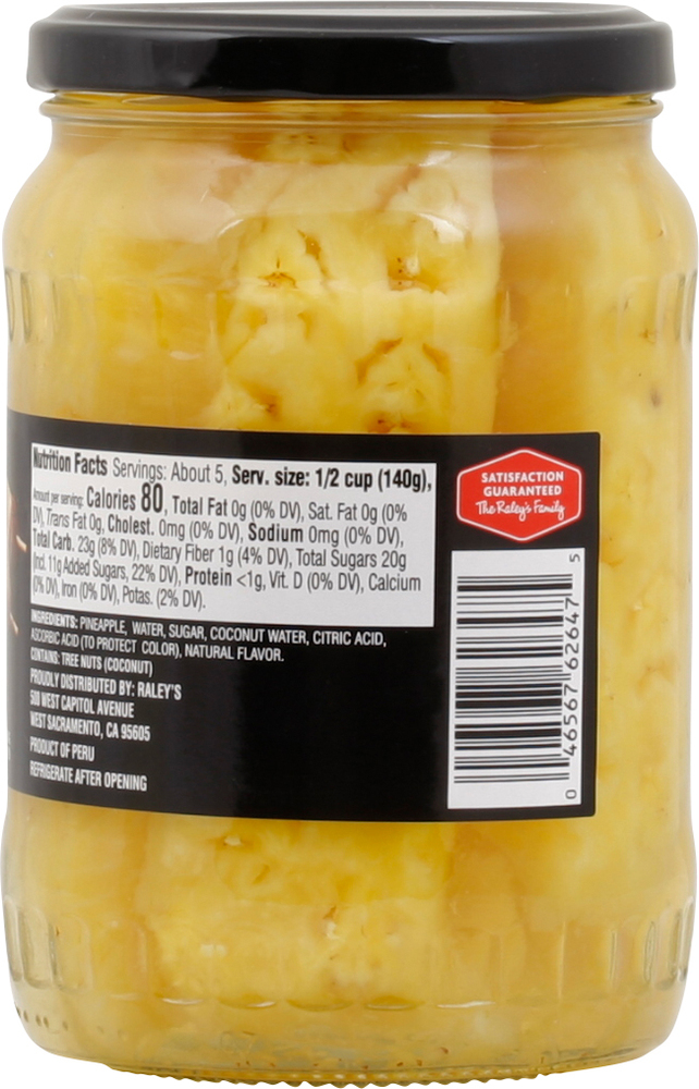 Nob Hill Trading Co. Pineapple Spears, with Coconut WaterPlanogramRight