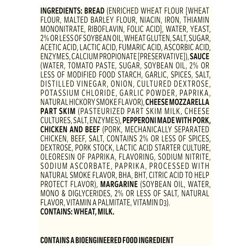 Stouffer's French Bread Pizzas, PepperoniIngredients