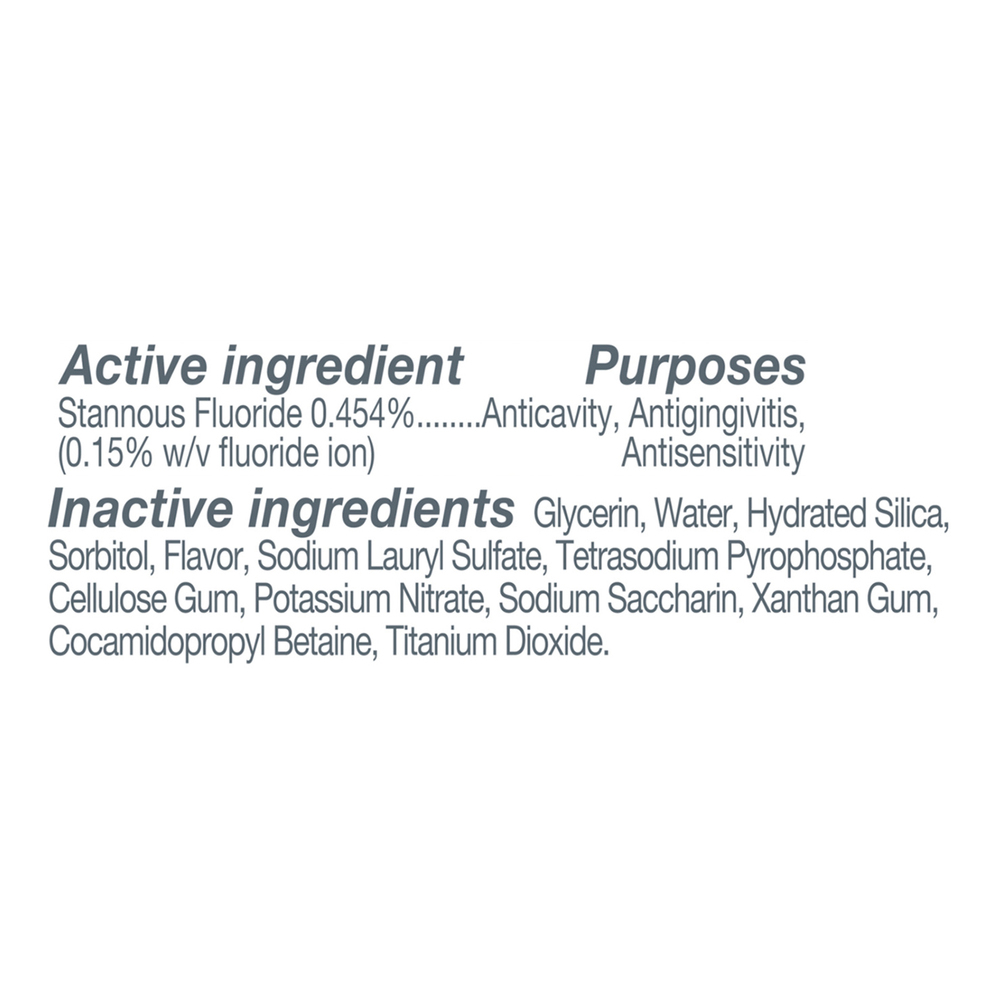 Colgate Total Active Prevention Toothpaste, Clean Mint-Ingredients