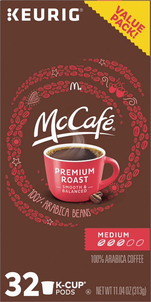 McCafe Coffee Medium Premium Roast K Cup Pods Value Pack