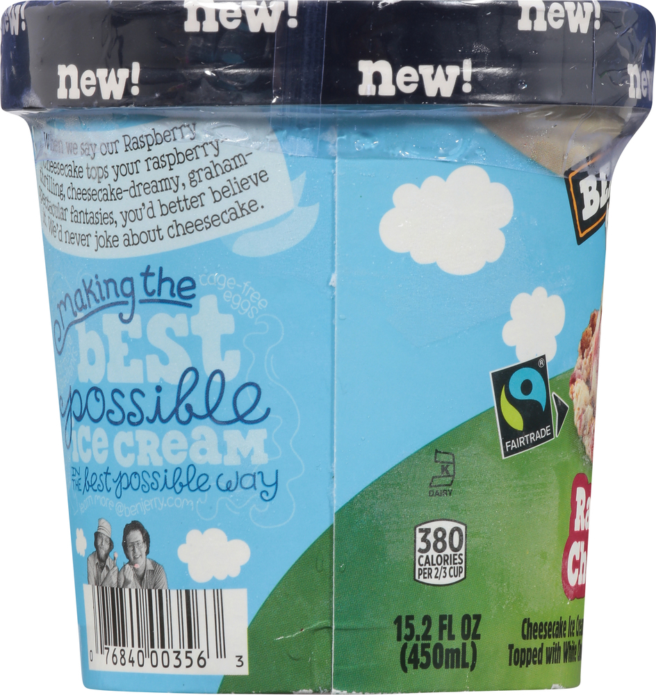 商品画像：Ben & Jerry's Ice Cream Cookies+Cream Cheesecake 8 1 PT, 8 2