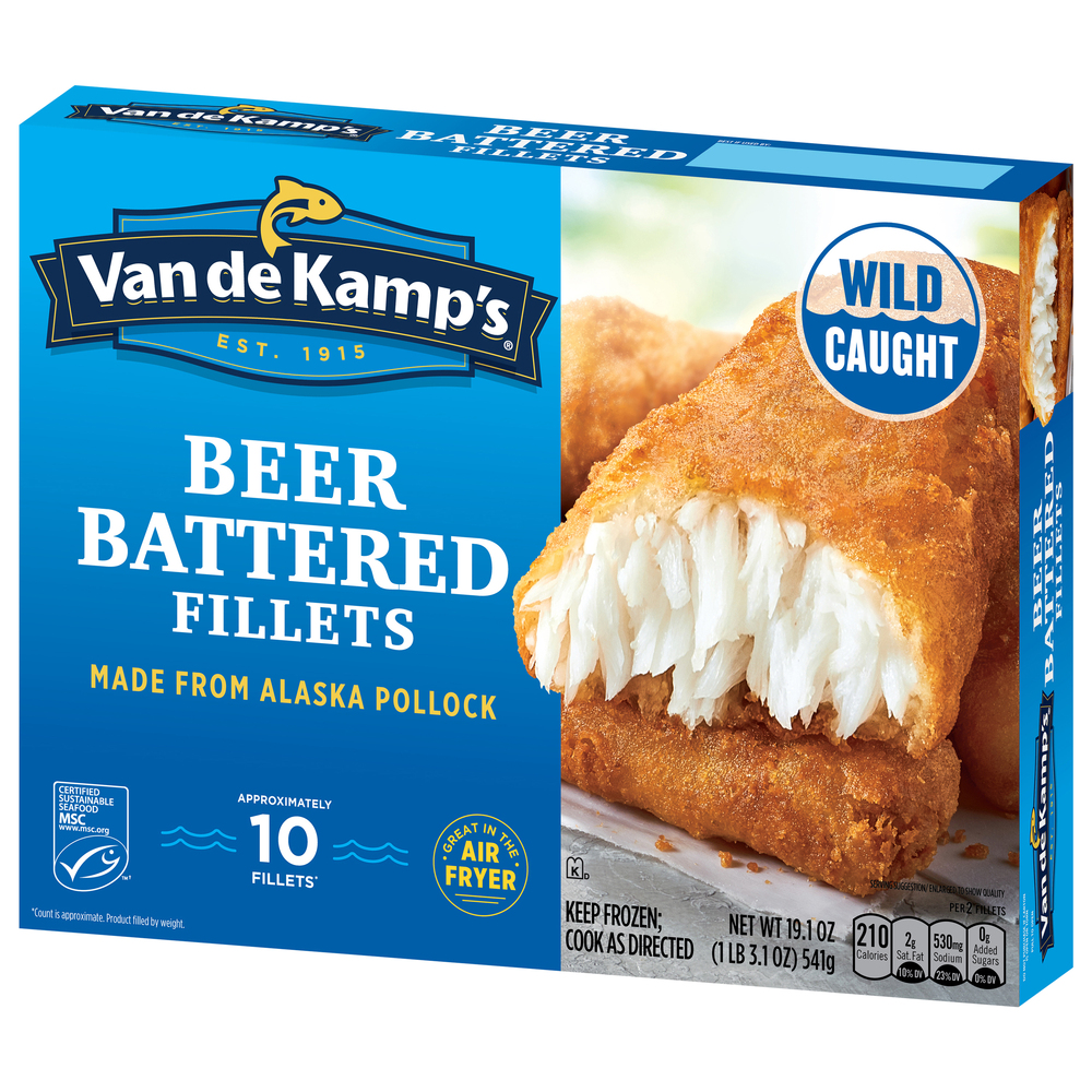 blue fish kento box fish calories Van de Kamp's Beer Battered Fillets
