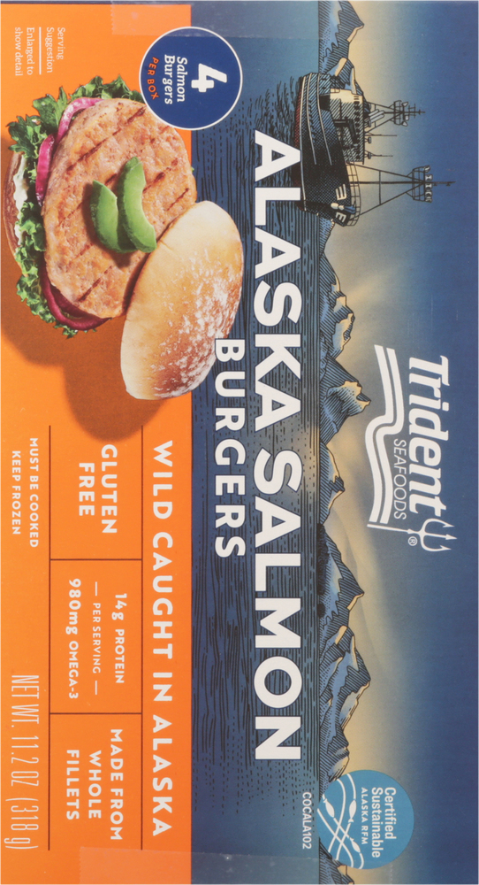 Trident Salmon Burgers Alaska Planogram Back Trident Salmon Burgers Alaska Planogram Back