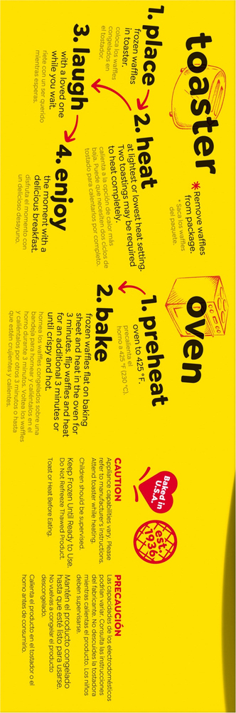 Eggo Waffles, Cinnamon Brown Sugar, Belgian Style, Thick & Fluffy