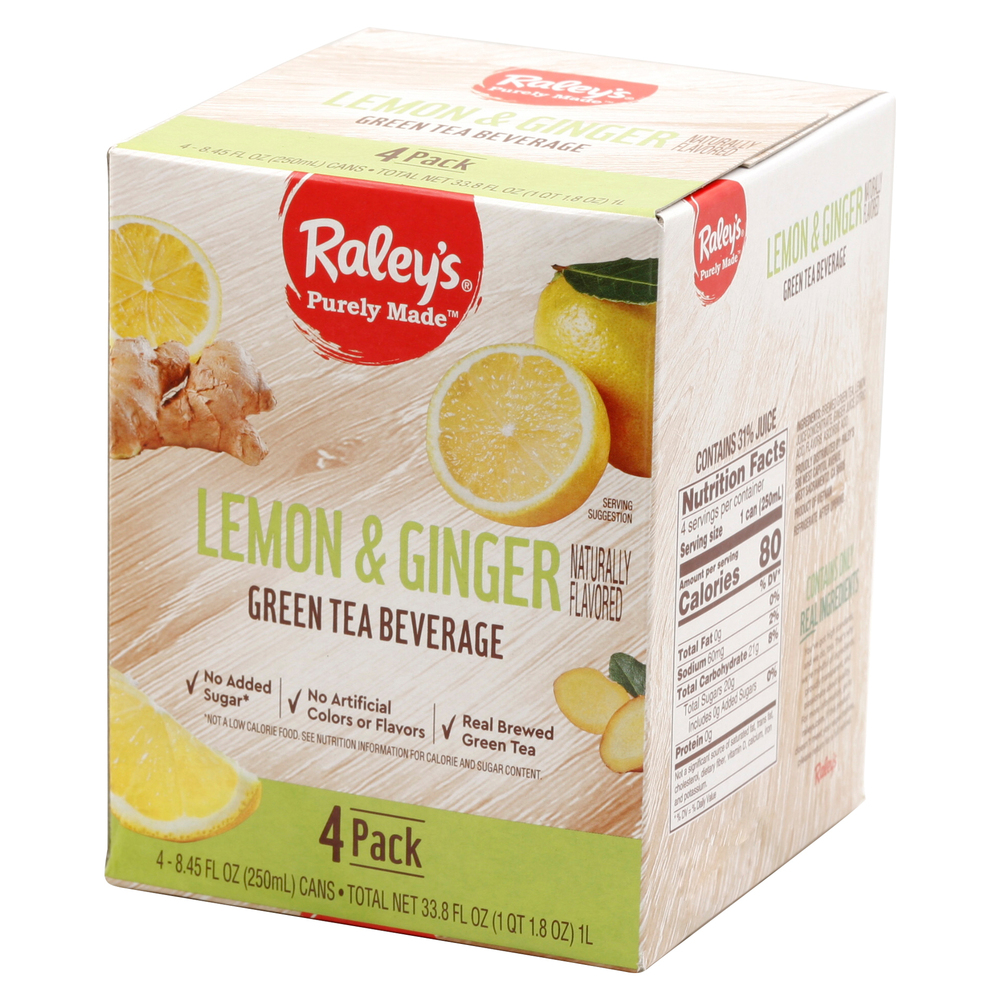 Raley's Purely Made Lemon & Ginger Green Tea