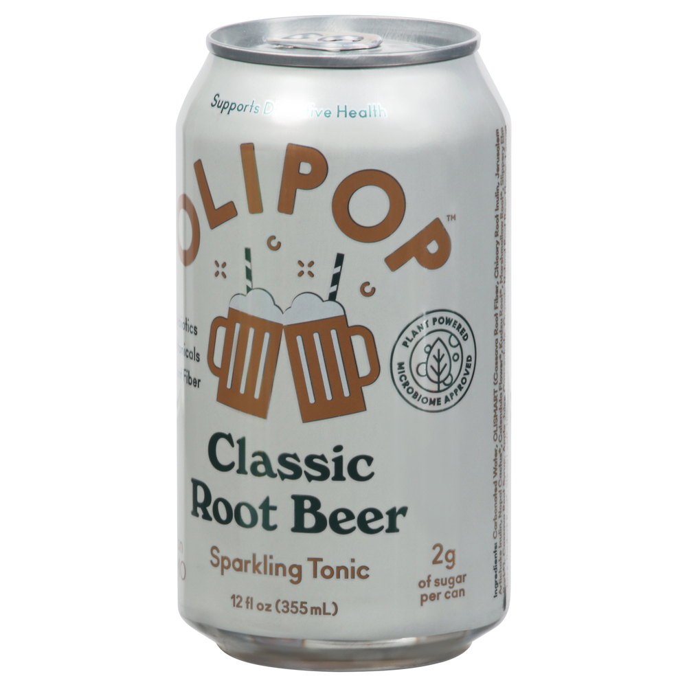 Olipop Sparkling Tonic, Classic Root Beer