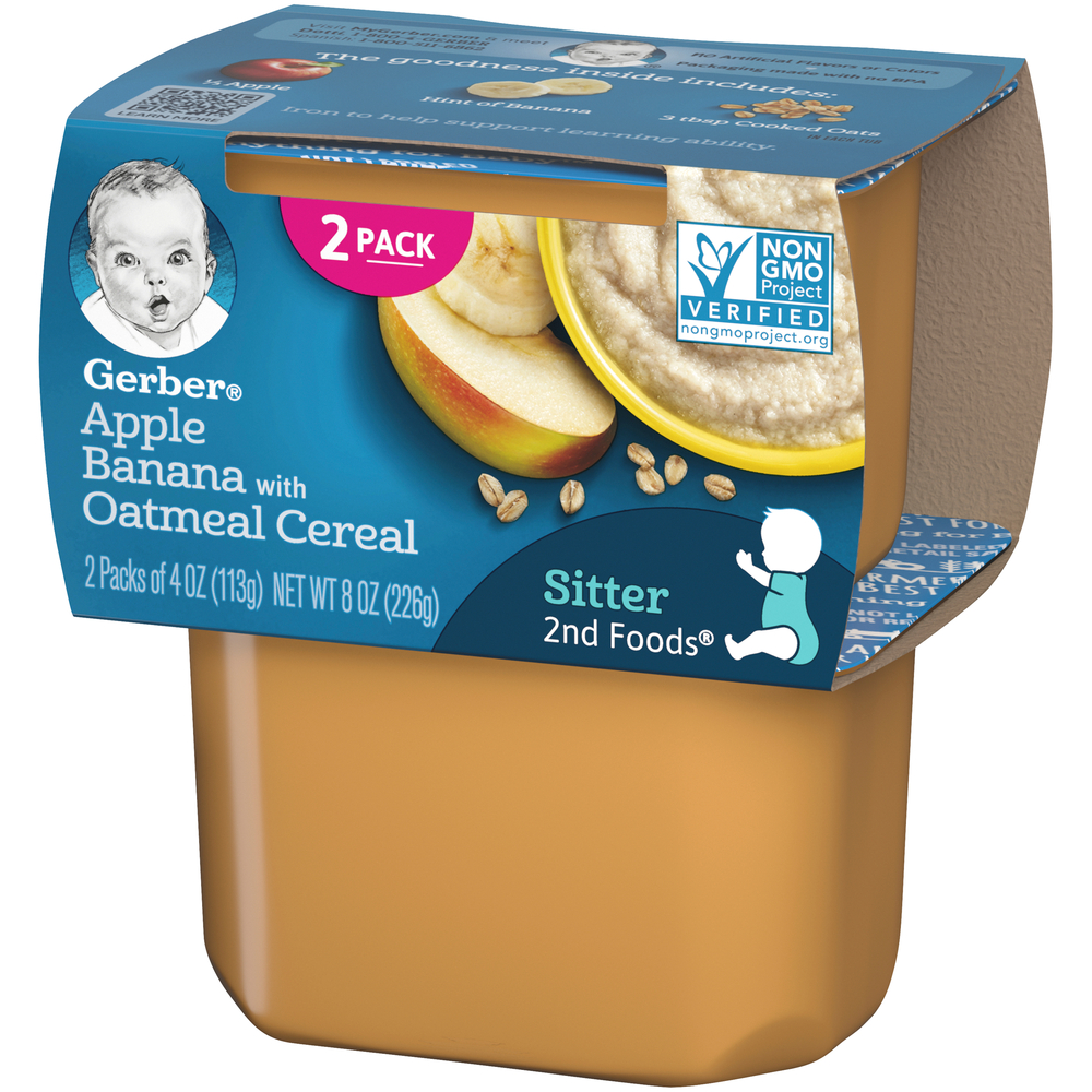 Gerber Apple Banana with Oatmeal Baby Food