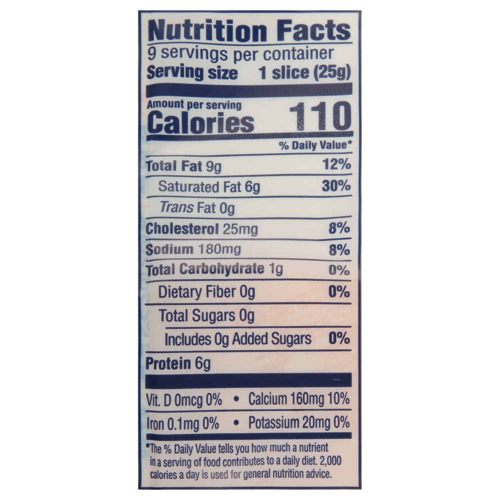 Tillamook Cheese, Medium Cheddar, Farmstyle Slices-nutrition-facts