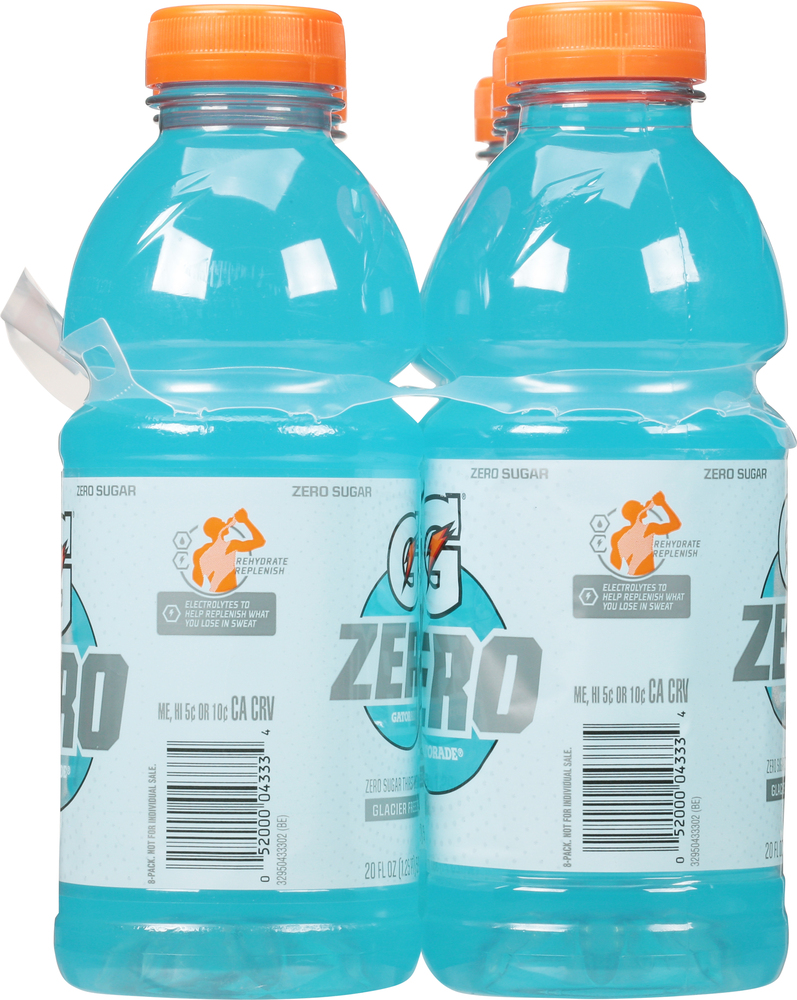 Gatorade Zero Thirst Quencher, Zero Sugar, Glacier Freeze-Planogram-Left