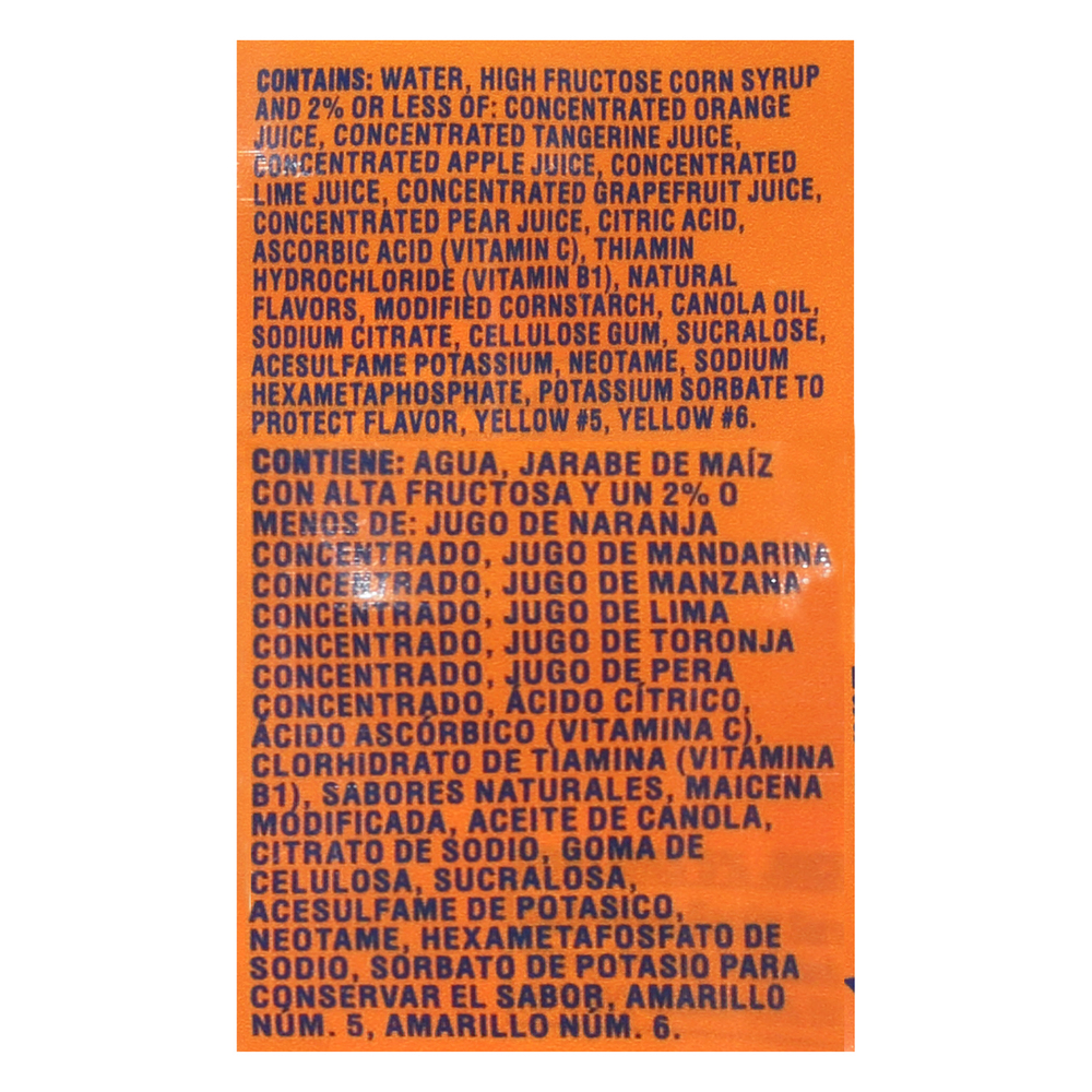 Sunny Delight Ingredients List