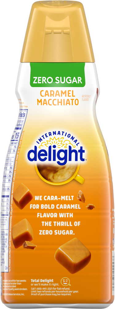 International Delight Coffee Creamer, Zero Sugar, Caramel