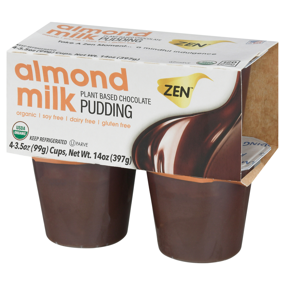 Zen Chocolate Pudding, Plant Based, Almond Milk