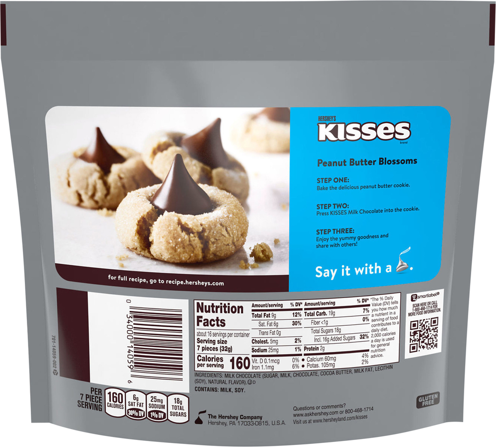 Hershey's Kisses Milk Chocolate, Family Pack