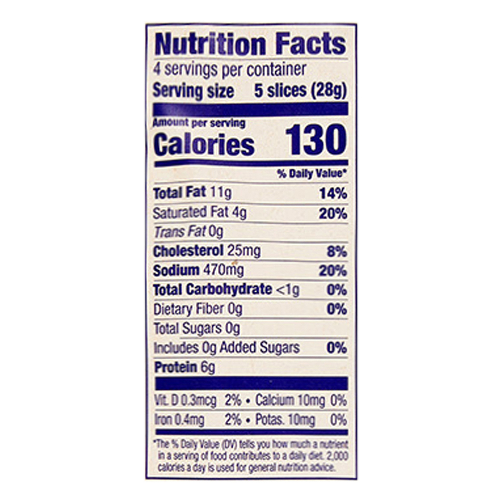 Volpi Salame, Genoa, Garlic & Black PepperNutritionFacts