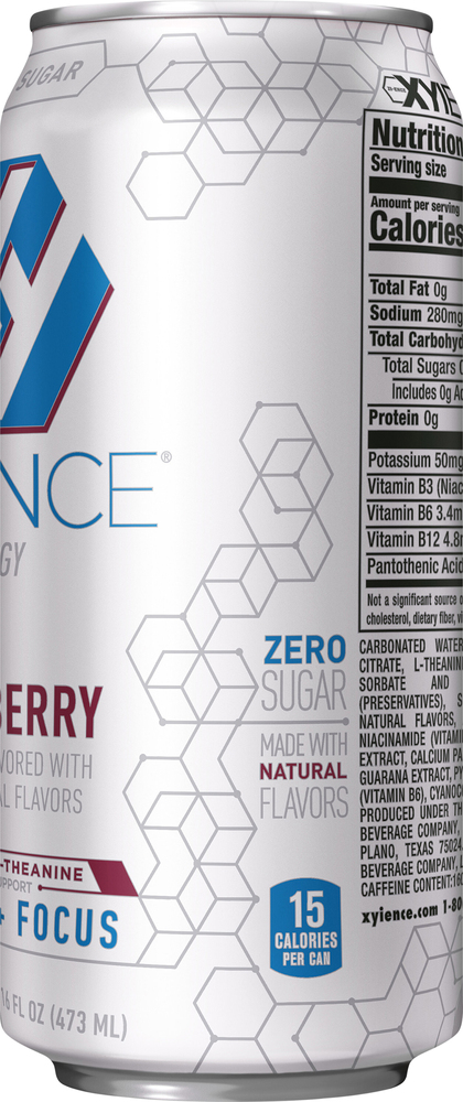 sugar Xyience Energy Drink, Zero Sugar, Frost Berry
