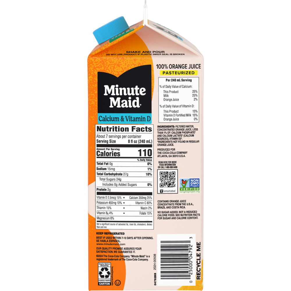 Orange juice nutrition facts shop
