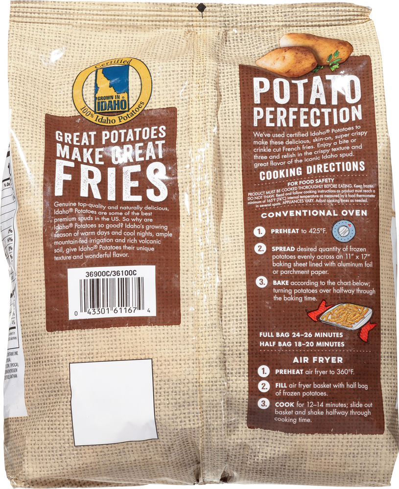 Lamb Weston Fries, Crinkle Cut, Super Crispy